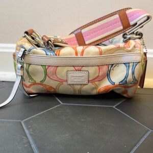 Coach Multicolor Signature Shoulder Bag